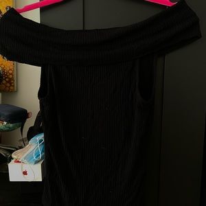 Off shoulder crop top